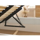 Bobochic Paris Bela oblazinjena zakonska postelja s prostorom za shranjevanje z letvenim dnom 180x200 cm Jade – | Shoptok.si