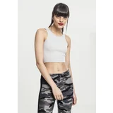 UC Ladies Women's Rib Cropped Top in Grey