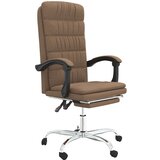  Uredski naslonjač od tkanine smeđi | shoptok.hr