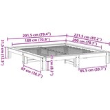  Okvir kreveta bez madraca bijeli 180x200 cm od masivne borovine | shoptok.hr