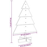  Drveno ukrasno božićno drvce 70 cm masivno drvo | shoptok.hr