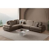 Atelier Del Sofa Aries Modular M ugaona garnitura na razvlačenje 315 × 230 cm, braon Cene