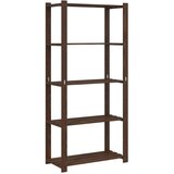  Stalak za pohranu 5 razina smeđi 80x38x170 cm masivna borovina | shoptok.hr
