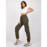 RUE PARIS Sweatpants-RV-DR-7461.03-khaki | Shoptok.si