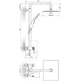 Tuš panel S2 Black | shoptok.hr
