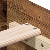  Krevetna konstrukcija Staro drvo 140 x 190 cm Konstruirano drvo | shoptok.hr