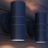  Zunanja LED stenska svetilka 2 kosa nerjaveče jeklo gor/dol, (20686881) | Shoptok.si
