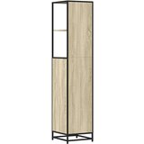 vidaXL Kupaonski ormarić sonoma hrast 35x37,5x166 cm izrađeno drvo | shoptok.hr