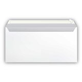  Kuverta amerikanka, 230 x 110 mm, z levim okencem, 25 kosov, 80 g, bela | Shoptok.si
