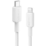 Anker 322 USB-C to Lightning pleten kabel, 1,8 m, bel (A81B6G21) | Shoptok.si