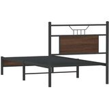  Okvir kreveta bez madraca smeđa boja hrasta 90x190 cm drveni | shoptok.hr