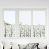  Prozorske folije 2 kom matirane s uzorkom bambusa PVC | shoptok.hr