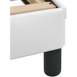  Okvir kreveta s LED svjetlima bijeli 200 x 200 cm umjetna koža | shoptok.hr