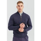 Legendww muski plavi polu zip dzemper | Eponuda.com