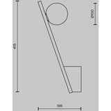 MAYTONI MOD175WL-01G - zidna lampa kazimir 1xG9/40W/230V zlatna | Eponuda.com