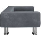  Krevet za pse tamnosivi 70x45x26,5 cm baršunasti | shoptok.hr