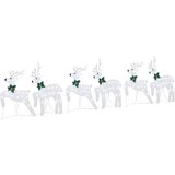  LED Riječni jeleni 6 pcs Srebrno tkanina | shoptok.hr