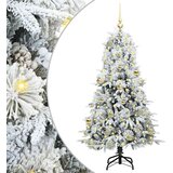 vidaXL Umetno Zložljivo Božično Drevo Zelena 150 cm PE in PVC | Shoptok.si