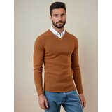 DStreet Sweter męski kamelowy Cene