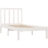  Posteljni okvir bel iz trdne borovine 90x200 cm, (20684584) | Shoptok.si