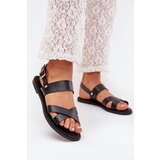 Boto Flat Ladies Sandals Made Of Eco Leather Black Kalira | ePonuda.com