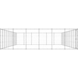Vanjski kavez za pse od pocinčanog čelika 79,86 m² | shoptok.hr