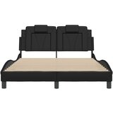  Okvir za krevet s uzglavljem crni 140x190 cm od umjetne kože | shoptok.hr