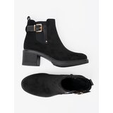 Shelvt Black ankle boots with a buckle on a stable heel | Eponuda.ba
