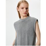 Koton Knit Sweater Crew Neck Sleeveless Cene