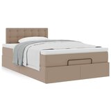 vidaXL Okvir kreveta s madracem cappuccina 120x200cm umjetna koža | shoptok.hr