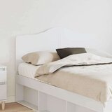 vidaXL Vzglavje z vzglavjem Bela 135 cm Konstruiran les | Shoptok.si