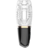 Funny Me Rocket Cup - usisno-vibrirajući masturbator (prozirno-crni) | shoptok.hr