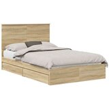  Krevet s od storage Sonoma hrast 120 x 200 cm Konstruirano drvo | shoptok.hr