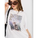 Sinsay Pamučna majica s kratkim rukavima s motivom mačke | shoptok.hr