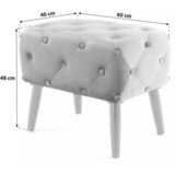 Kayoom TABURE, tekstil, leseni material roza, črna | Shoptok.si