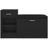  Klupa za cipele crna 94,5 x 31 x 57 cm od konstruiranog drva | Eponuda.com