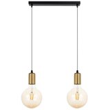  Luster na sajli MIROS 2xE27/60W/230V crna/zlatna | Eponuda.com