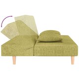  Raztegljiv kavč dvosed z blazinama zeleno blago, (21749654) | Shoptok.si