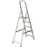 MID.YOU Zložljiva Lestev Solid Iii, Aluminij | Shoptok.si