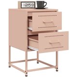 vidaXL Noćni ormarići 2 kom ružičasti 36 x 39 x 60,5 cm čelični | shoptok.hr
