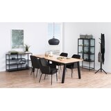 Livetastic JEDILNA MIZA, furnirano hrast črna, barve hrasta | Shoptok.si