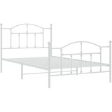  Metalni okvir kreveta uzglavlje i podnožje bijeli 100x200 cm | shoptok.hr