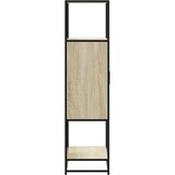  Visoka ploča sonoma hrast 68x35x139cm konstruirano drvo i metal | shoptok.hr