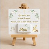  Darilo za birmo s čokolado in motivom goloba, križcem in zelenjem DARČOKB 02-01 | Shoptok.si