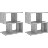  Noćni ormarići 2 kom boja betona 50x30x51,5cm konstruirano drvo | Eponuda.com