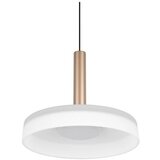  Črno-bela in zlata LED zatemnitvena viseča svetilka s steklenim senčilom ø 22 cm Celeste – | Shoptok.si