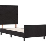  Krevet s opruga kutije s uzglavljem Crna 80 x 200 cm Baršun | shoptok.hr
