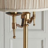 Endon 63620 - Podna lampa STANFORD 2xE14/40W/230V mesing/bež | Eponuda.com