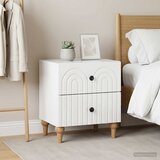  Noćni ormar 2 pcs Bijela visokog sjaja 43 x 34,5 x 48 cm | Eponuda.ba