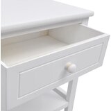  Noćni Ormarići 2 kom Drvo Bijeli | shoptok.hr